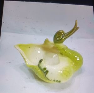 Vintage Hall USA green swan planter/ bowl display